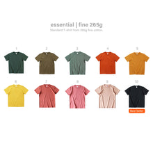 Load image into Gallery viewer, (#1-10) Fine 265g Cotton T-Shirt
