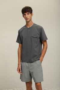 (T37DG) Premium Cotton Pocket T-Shirt