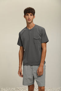 (T37DG) Premium Cotton Pocket T-Shirt