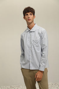 (S08BL) Cutaway Collar Regular Shirt