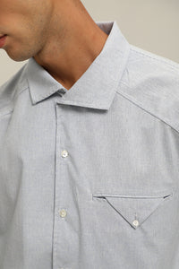 (S08BL) Cutaway Collar Regular Shirt