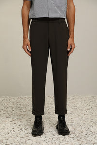 Slim Fit Turn-up Trousers (GN)