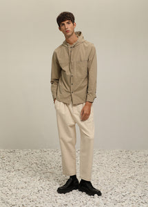 Seersucker Cotton Mixed Shirt (KH)