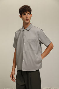 (S27GY) Rectangle Pocket Shirts