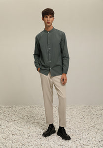 (S29DG)Regular-Fit Cotton Mixed Shirt