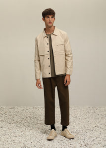 Twill Cotton Tapered Trousers (GN)