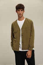 將圖片載入圖庫檢視器 Double Side V-neck Jacket(NY/GN)
