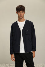 將圖片載入圖庫檢視器 Double Side V-neck Jacket(NY/GN)
