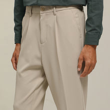 將圖片載入圖庫檢視器 (IP20BE) Pleated Slim-Fit Wrinkle Resistant Trousers
