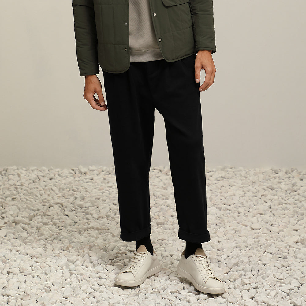 Twill Cotton Tapered Trousers (NY)