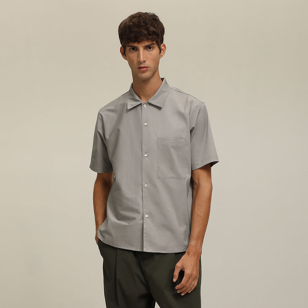 (S27GY) Rectangle Pocket Shirts