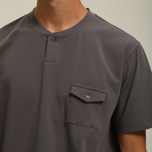 (T37DG) Premium Cotton Pocket T-Shirt